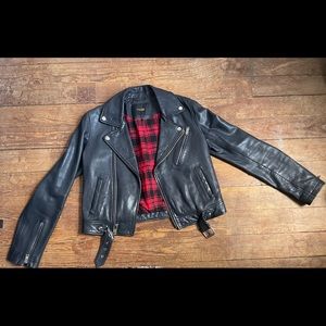 Maje genuine leather biker jacket, in mint condition.